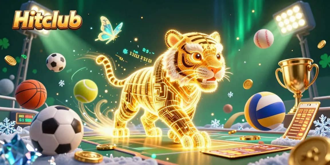 Engage with Hitclub's dynamic world of gaming featuring sports elements and a vibrant casino atmosphere.