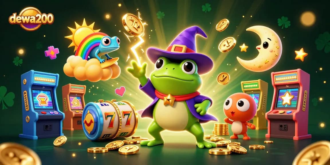 Menangkan jackpot di dewa200 dengan ilustrasi kasino 3D yang penuh warna dan detail.