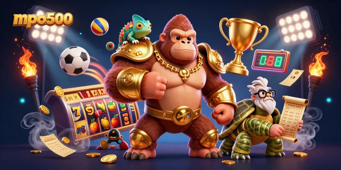Engage with mpo500 through an exhilarating scene of casino gaming featuring dynamic characters and rich gambling elements.