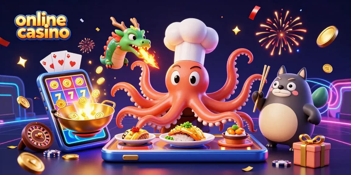 Experience the thrill of an online casino with vibrant characters and exciting gameplay.