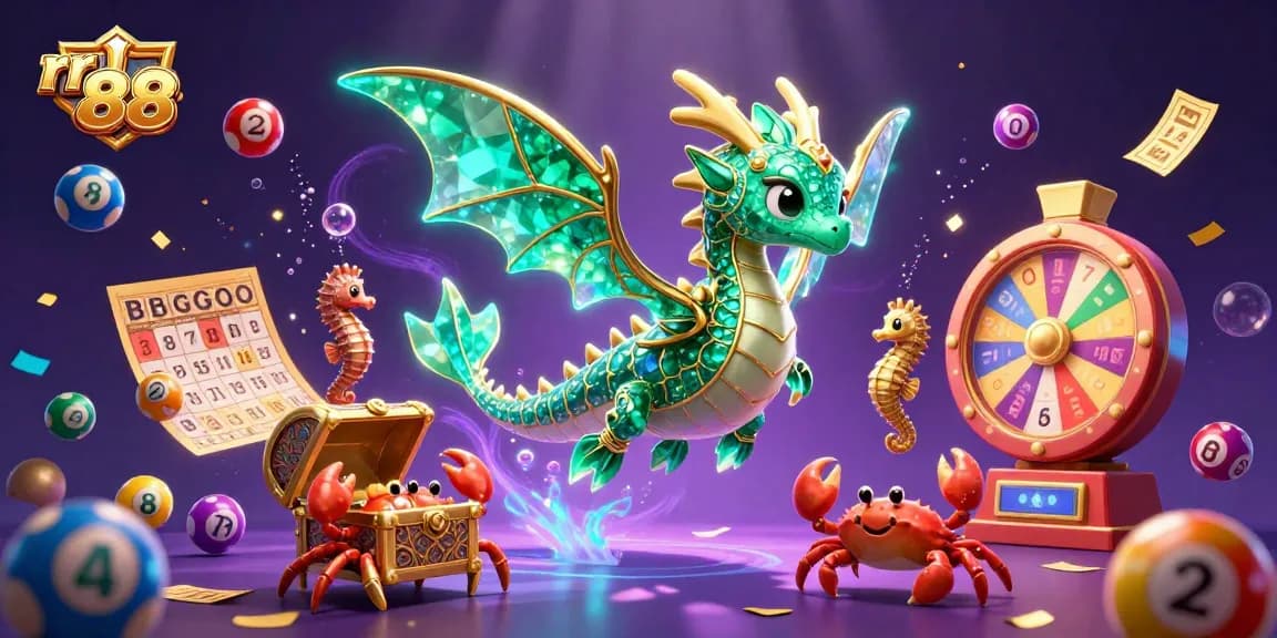 Experience the thrill of rr 88 with stunning 3D maritime creatures and vibrant gambling elements.