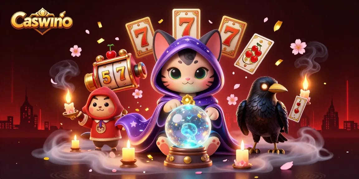 Spin the reels at Caswino Casino with vibrant 3D characters in a rich, dynamic scene.