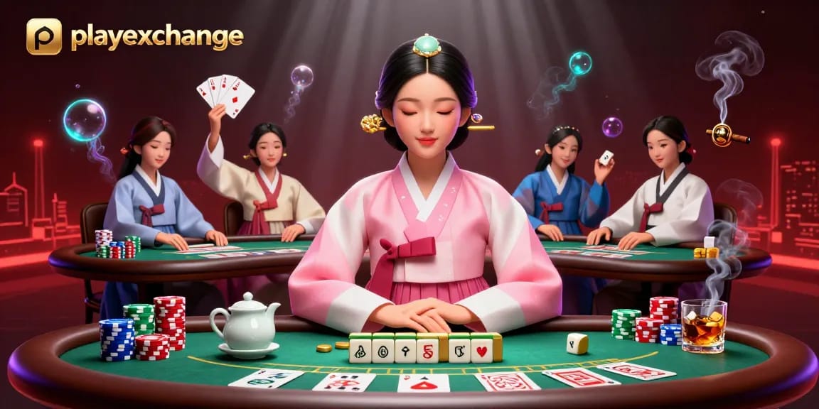 Experience thrilling gameplay with playexchange in this vibrant casino illustration.
