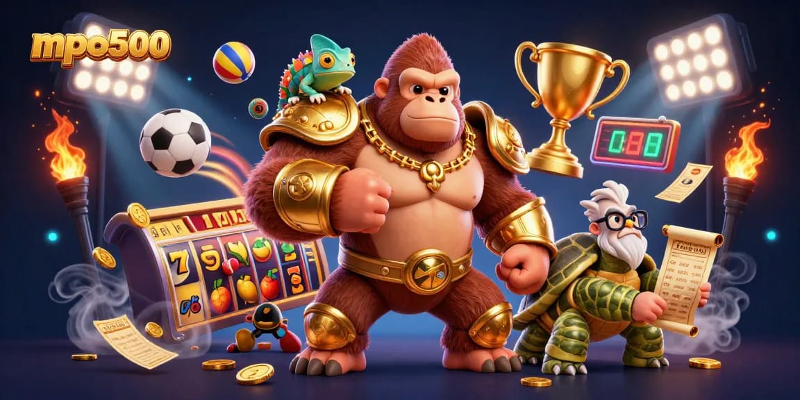 Engage with mpo500 through an exhilarating scene of casino gaming featuring dynamic characters and rich gambling elements.