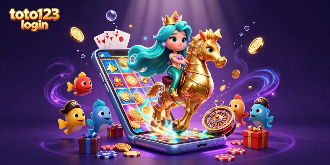 Experience excitement with toto123 login in a dynamic underwater casino scene.