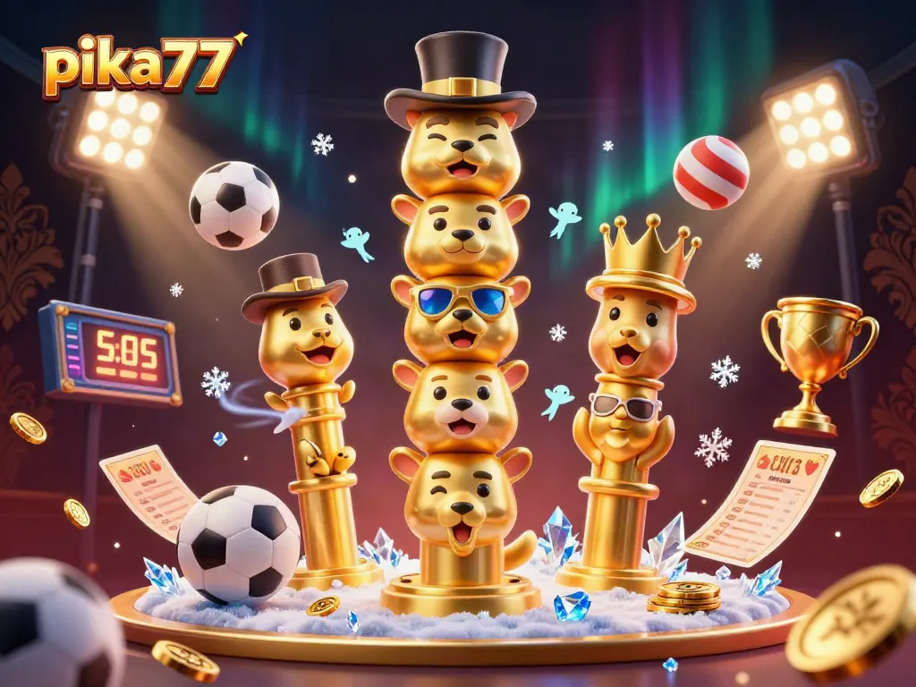 Engage in exciting gaming experiences at pika77, featuring vibrant casino elements and sports action.
