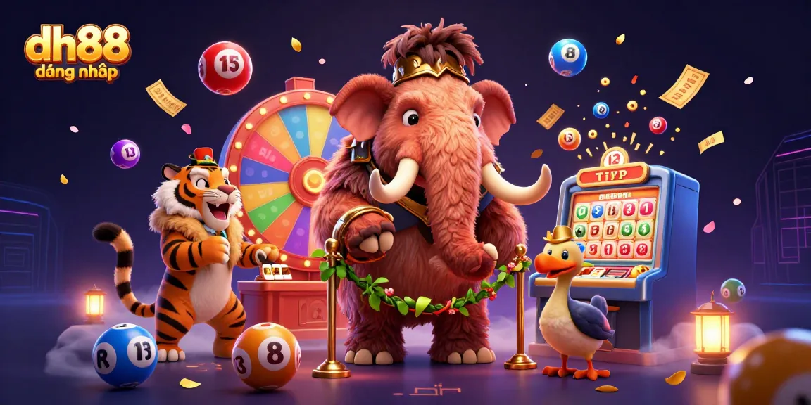 Engage with dh88 đăng nhâp as a woolly mammoth bouncer checks IDs at a dynamic casino scene.