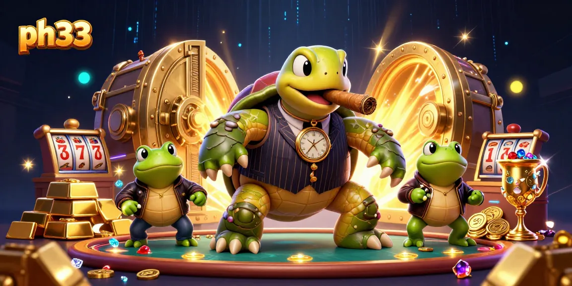 Experience thrilling casino action with ph33's vibrant 3D characters and dynamic slot game elements.