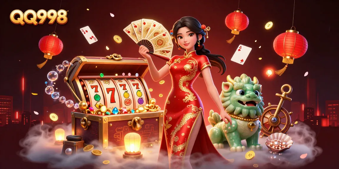 Feel the excitement of QQ998 as you play classic slots and win gold coins in a vibrant gaming scene.