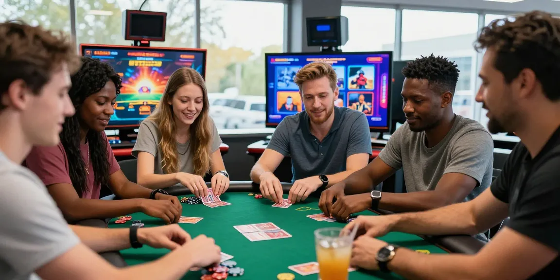 Friends enjoying sunwin card games at a lively online casino.