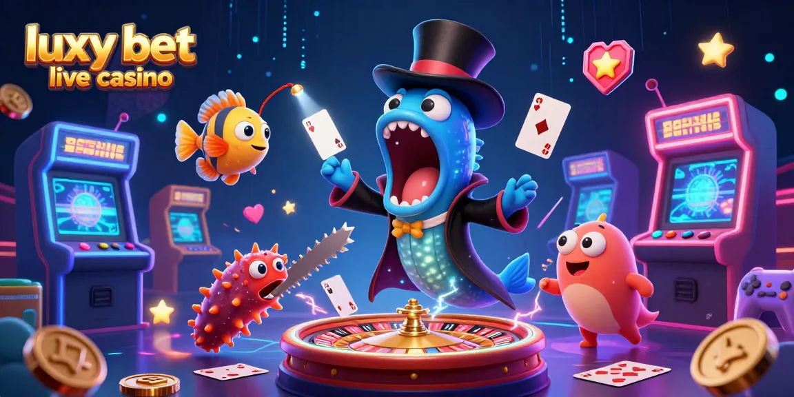 Experience the excitement of luxy bet live casino with vibrant 3D characters and dynamic gaming elements in action.