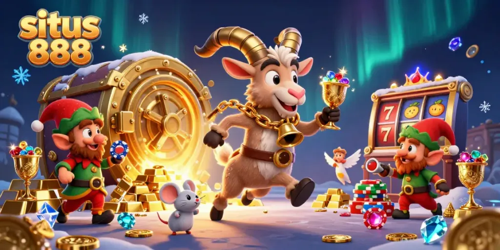 Permainan slot menarik di situs 888 dengan karakter lucu di kasino.