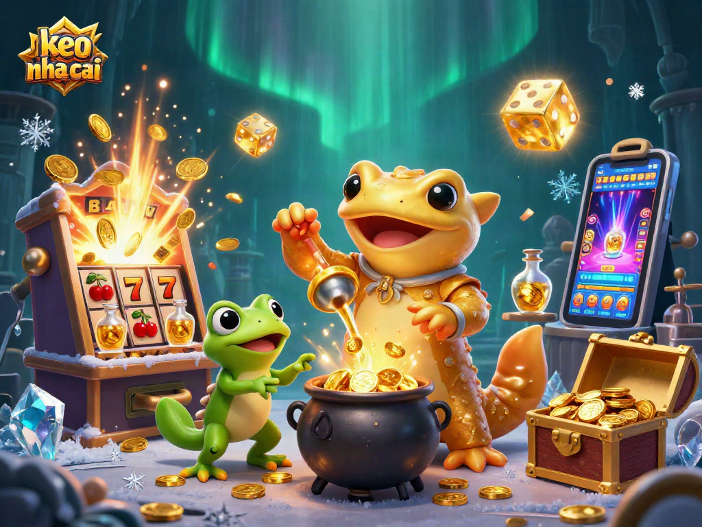 Engage with keo nha cai brilliantly illustrated, showcasing vibrant casino elements in dynamic action.
