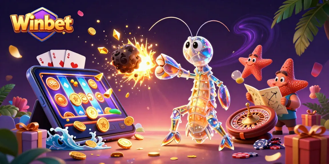 Experience the thrill of Winbet gaming with vibrant graphics and dynamic casino elements.
