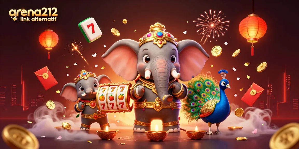 Mainkan slot dengan arena212 link alternatif, menikmati simbol keberuntungan dan suasana meriah.