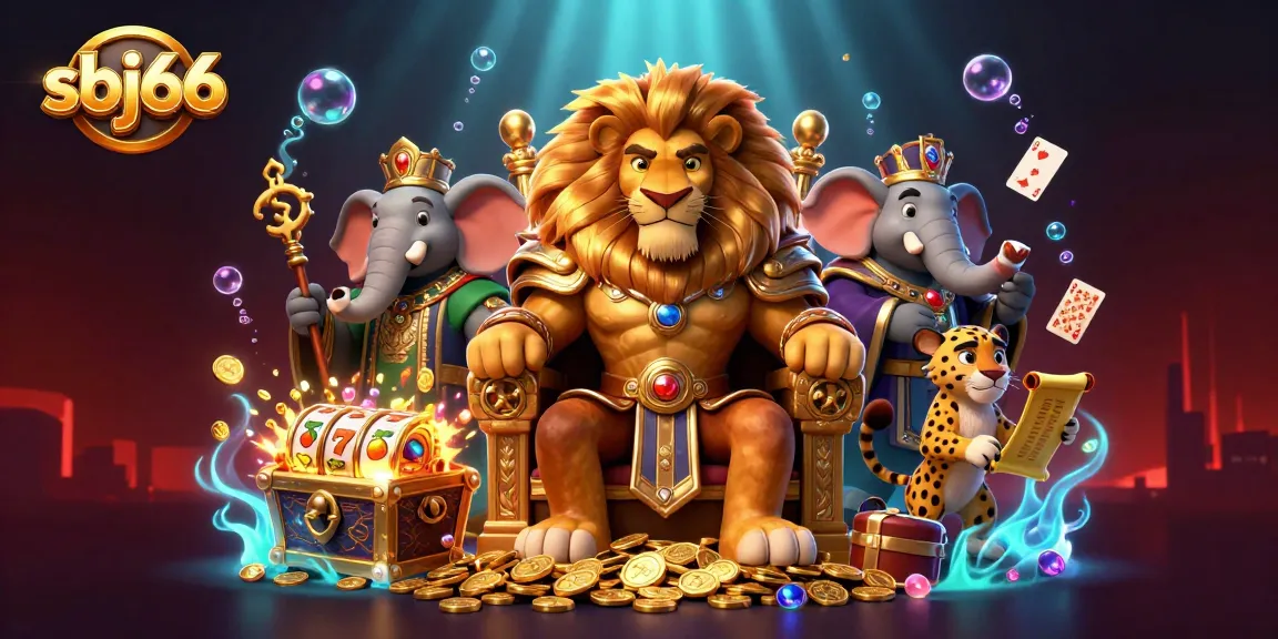 sbj66 Casino's king welcomes players to explore rich bonuses and thrilling gaming experiences.