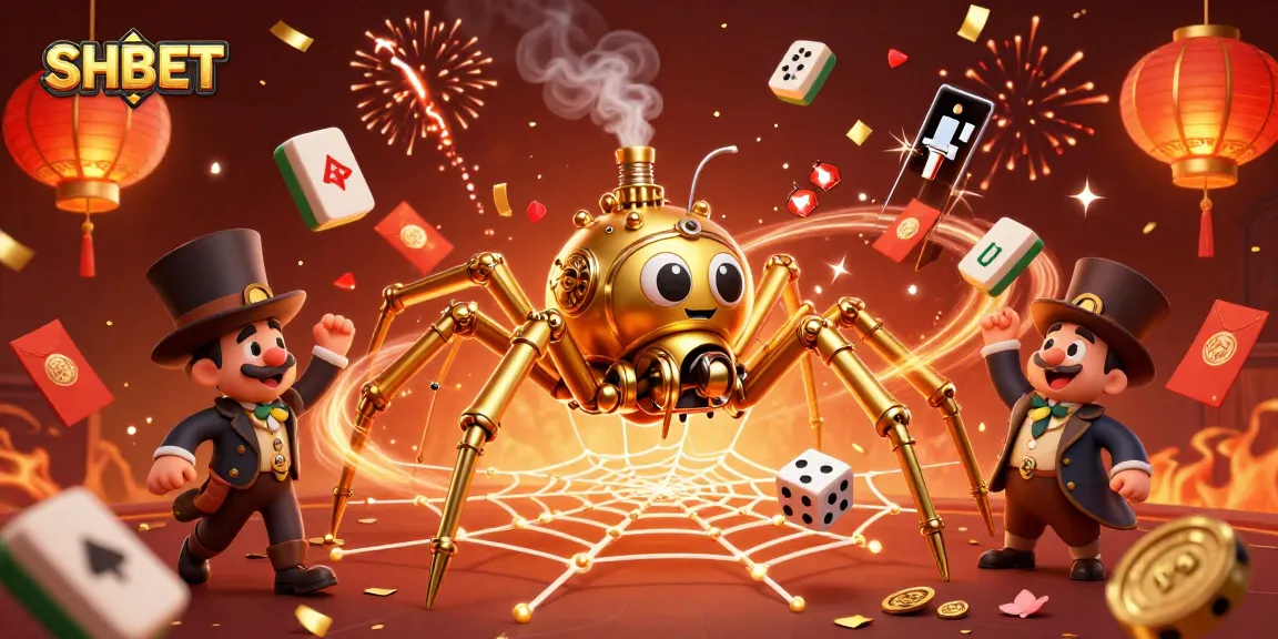 Engage in thrilling wins with SHBET's vibrant 3D casino illustration featuring steampunk elements.