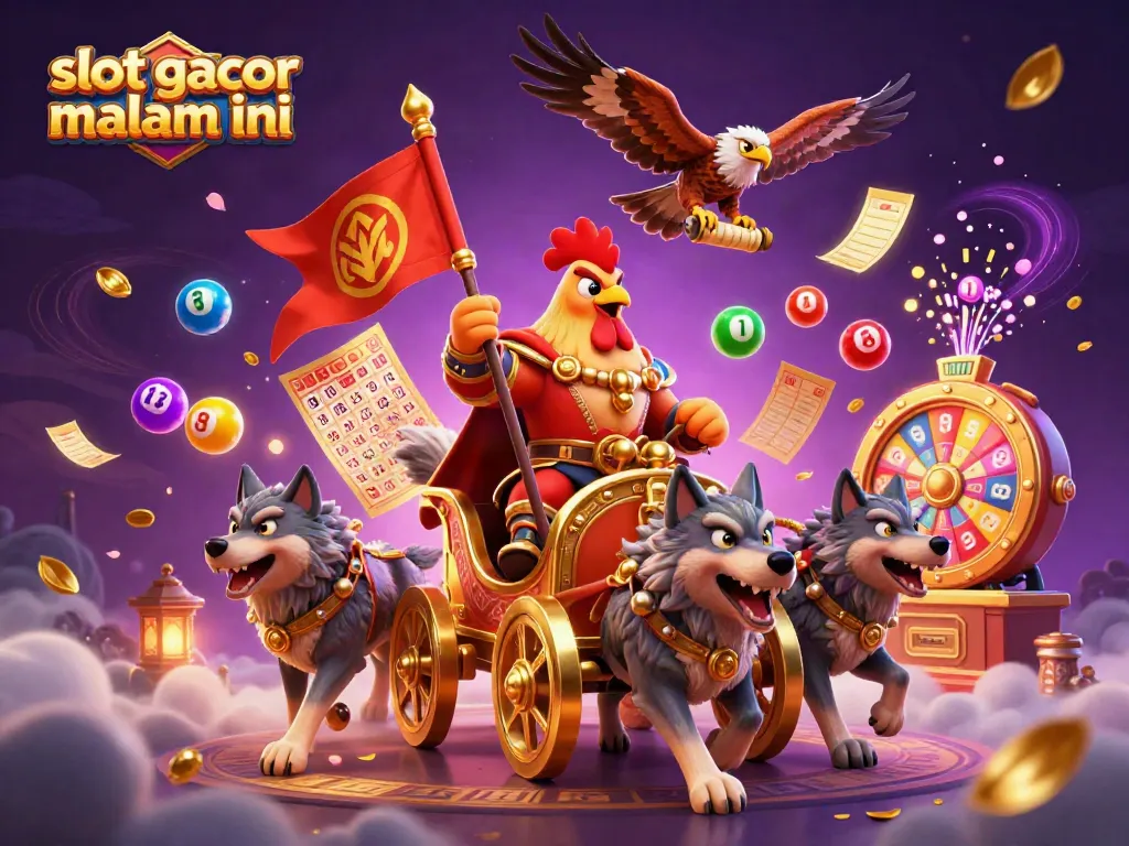 Slot gacor malam ini diisi karakter keren di kereta emas dengan latar magis dan elemen permainan.