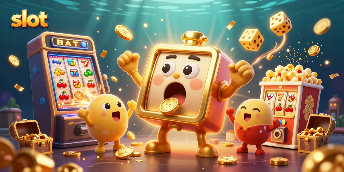 Experience an exciting slot jackpot with golden coins, vibrant reels, and dynamic gaming elements!
