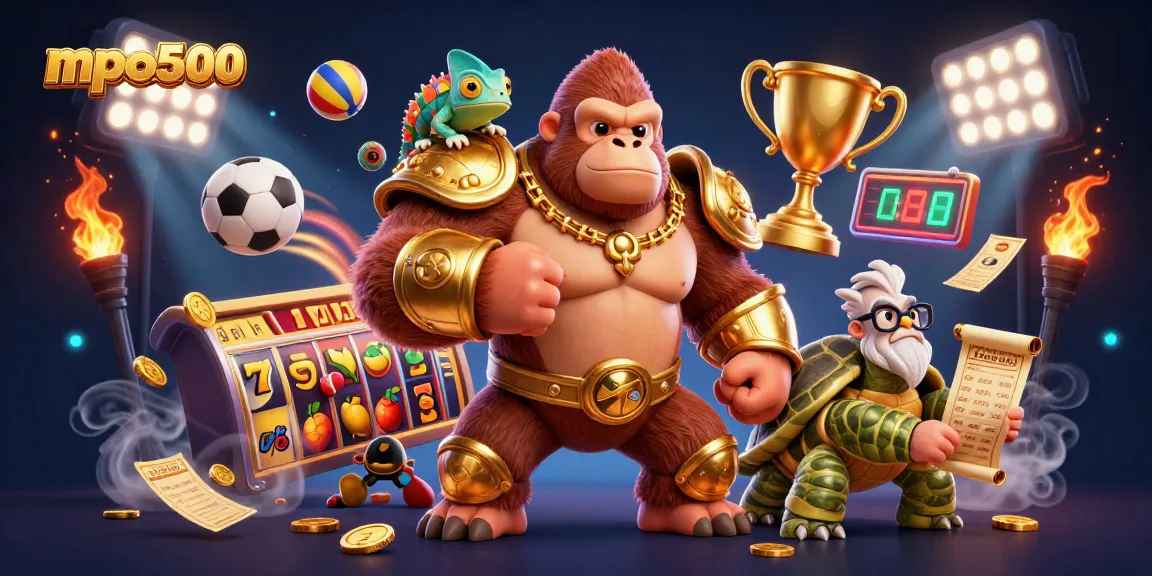 Engage with mpo500 through an exhilarating scene of casino gaming featuring dynamic characters and rich gambling elements.