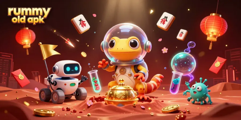Rummy Old APK yang menyajikan permainan rummy dalam ilustrasi 3D yang menarik.