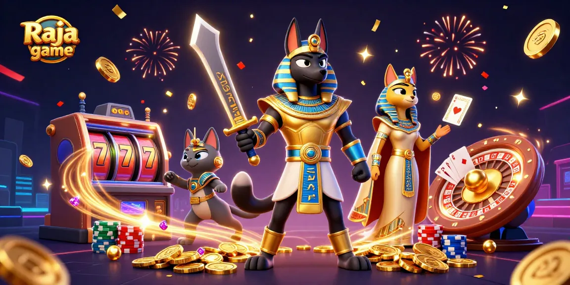 Play exciting games and win on Raja game with dynamic visuals and slots casino elements.