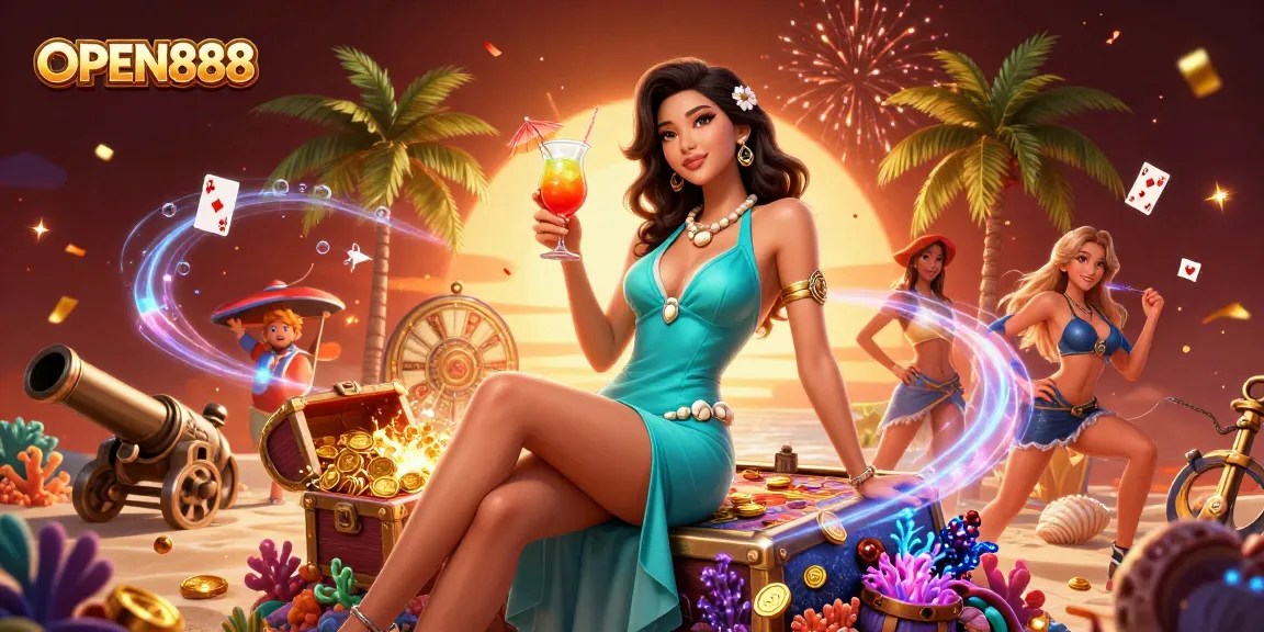 Experience thrilling gameplay at OPEN888 with an exciting casino atmosphere and vibrant visuals.
