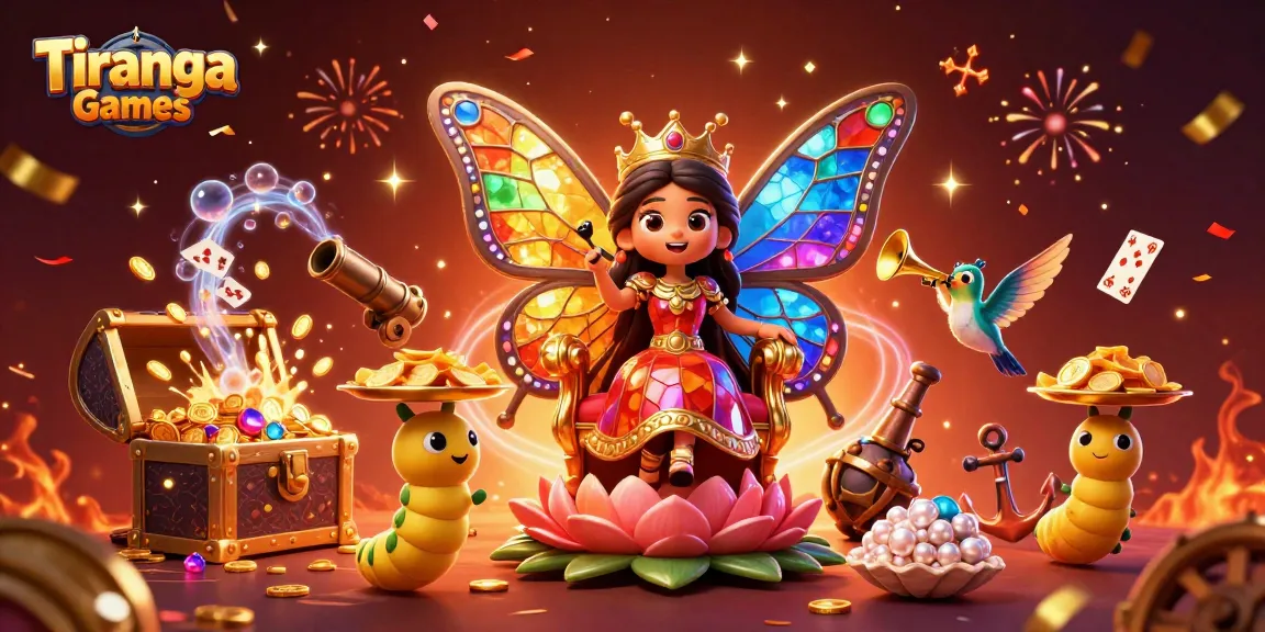 Tiranga Games immersive illustration with vibrant characters and dynamic gaming elements in a captivating scene.
