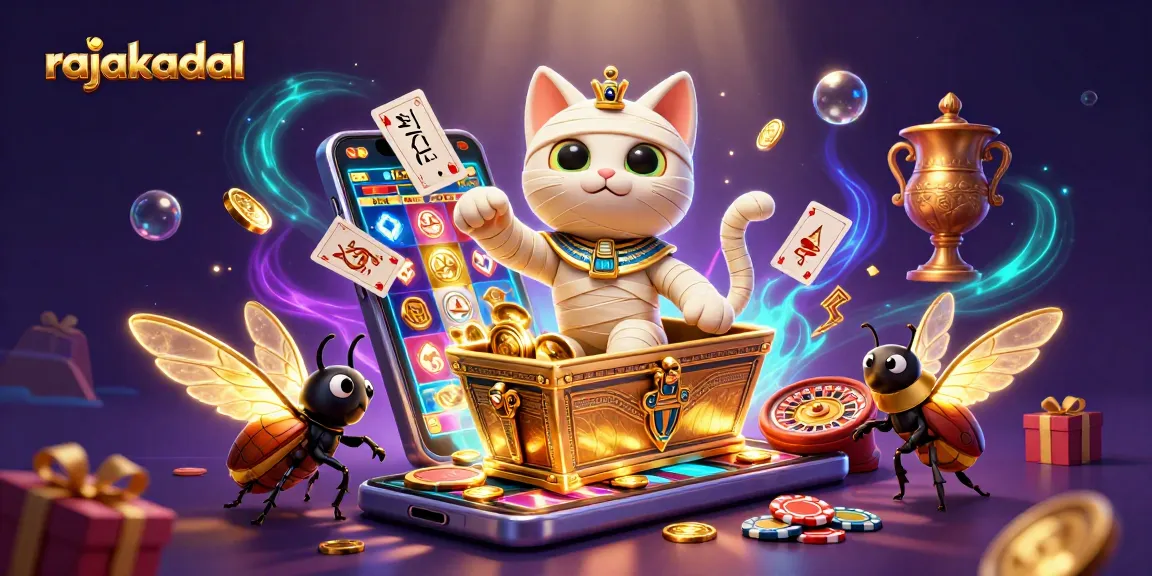 rajakadal menampilkan kucing mumi 3D dengan permainan slot di kasino piramida