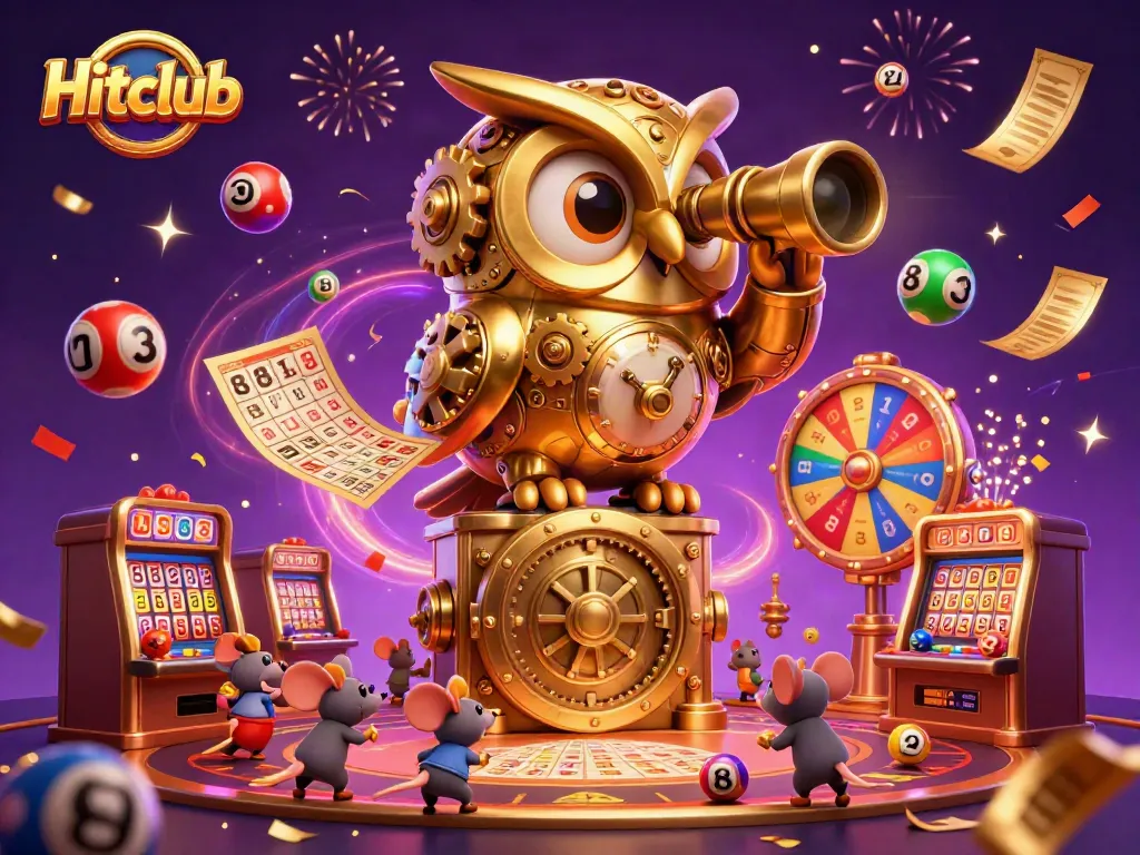 Experience the excitement of Hitclub with dynamic lottery elements and a magical atmosphere.