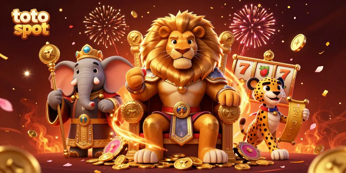 Experience the thrilling adventures of toto slot in this 3D vibrant illustration with lucky symbols and characters.