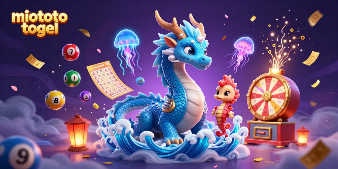 Engage with miototo togel in a vibrant lottery scene featuring dynamic characters and elements.