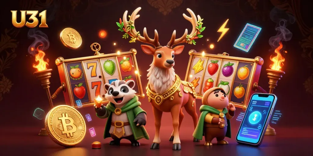 Experience U31's thrilling casino symbols with a Celtic druid and enchanted atmosphere.