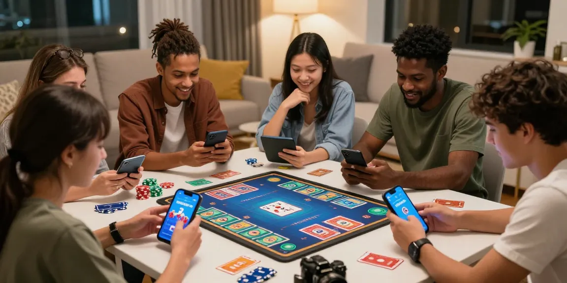 Best game 3 Patti Blue with players enjoying card gameplay in a cozy home setting, vibrant graphics displayed on devices.