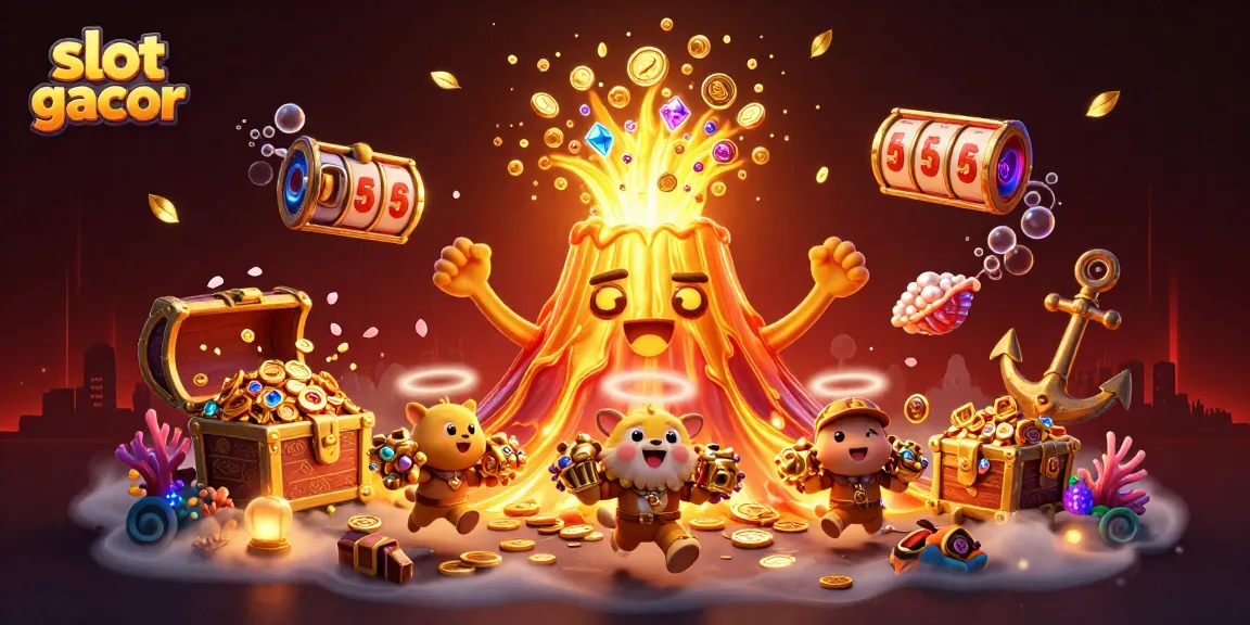 Grafik slot gacor dengan simbol slot dan karakter menarik memikat pemain di dunia uang!
