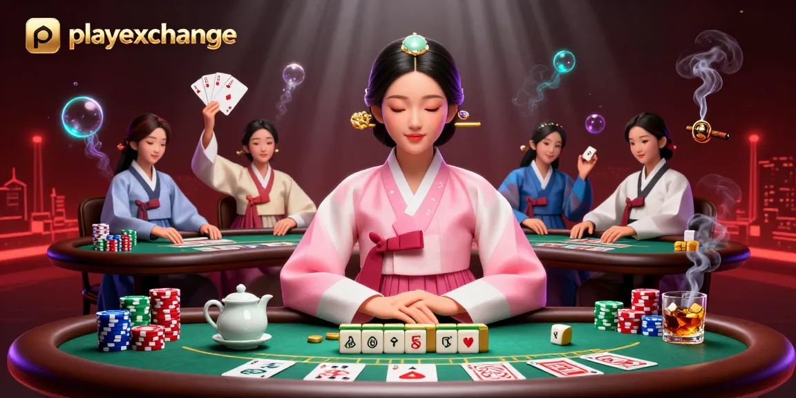 Experience thrilling gameplay with playexchange in this vibrant casino illustration.
