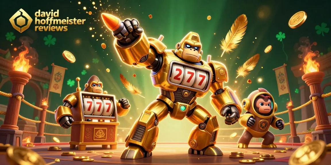 Engaging slot game scene featuring david hoffmeister reviews with dynamic characters and casino elements.